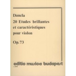 Dancla, Charles: 20 études brillantes et caractéristiques hegedűre Op. 73