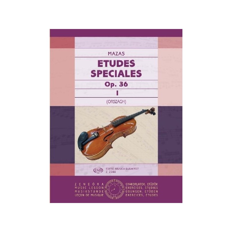 Mazas, Jacques-Féréol: Études spéciales 1 Op. 36