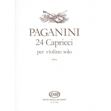 Paganini, Niccolo: 24 capricci per violino solo Op. 1