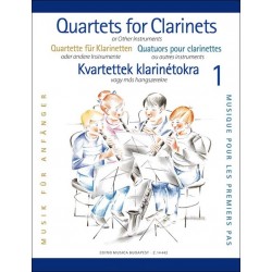 Kvartettek klarinétokra vagy más hangszerekre 1 partitúra és szólamok