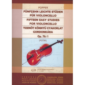 Popper, David: Tizenöt könnyű gyakorlat Op. 76/1 Közreadta Pejtsik Árpád