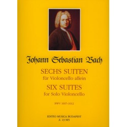 Bach, Johann Sebastian: Hat szvit BWV 1007-1012 Közreadta Banda Ede