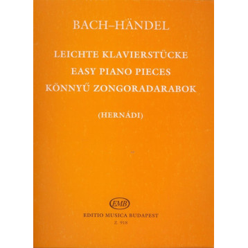 Bach, Johann Sebastian, Händel, Georg Friedrich, Bach, Carl Philipp Emanuel, Bach, Wilhelm Friedemann: Könnyű zongoradarabok