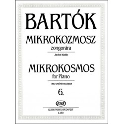 Bartók Béla: Mikrokozmosz zongorára 6 Javított kiadás