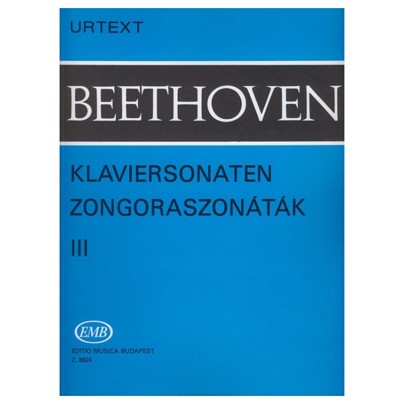 Beethoven, Ludwig van: Zongoraszonáták 3 Közreadta Solymos Péter