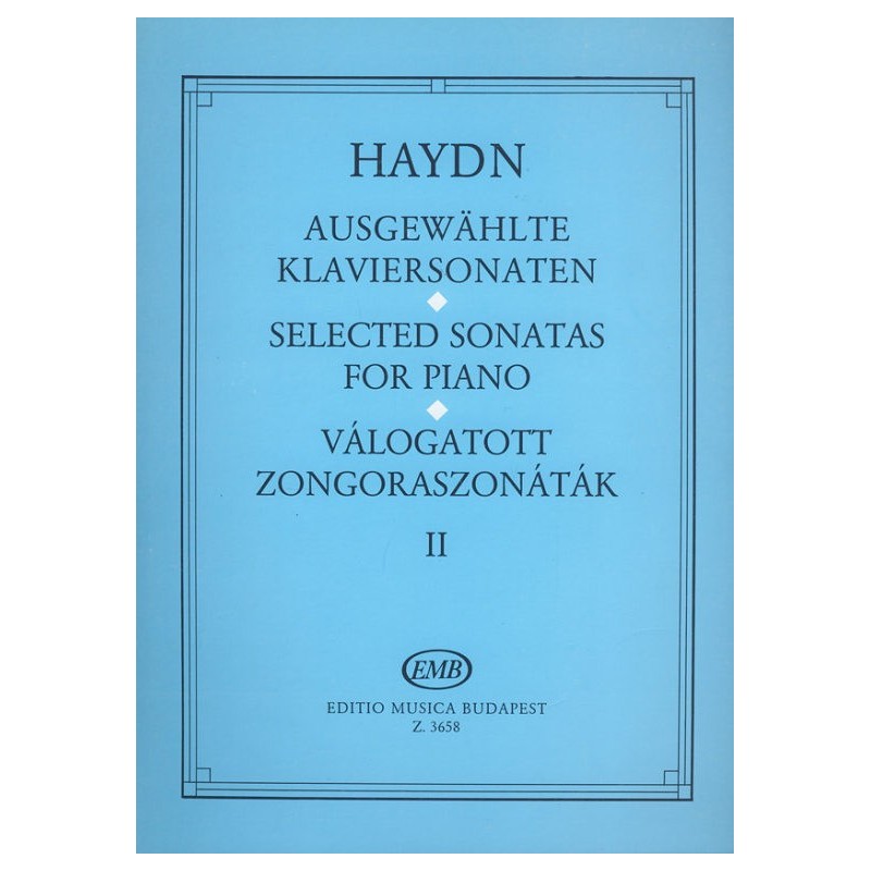 Haydn, Joseph: Válogatott zongoraszonáták 2 Szerkesztette Hernádi Lajos
