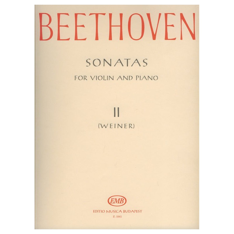 Beethoven, Ludwig van: Szonáták 2 hegedűre és zongorára Szerkesztette Weiner Leó