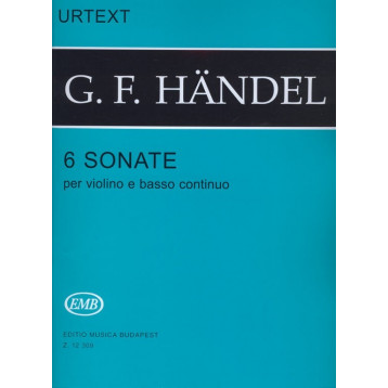 Händel, Georg Friedrich: 6 sonate per violino e basso continuo