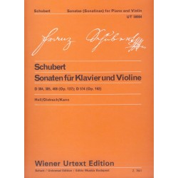 Schubert, Franz: Sonaten für Klavier und Violine D 384, 385, 408 (Op.137) - D 574 (Op.162)