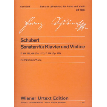 Schubert, Franz: Sonaten für Klavier und Violine D 384, 385, 408 (Op.137) - D 574 (Op.162)