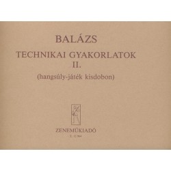 Balázs Oszkár: Technikai gyakorlatok 2 ütőhangszerekre - Hangsúly-játék kisdobon