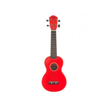 Baton Rouge NU1S-RD szoprán ukulele élénk színben