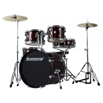 Ludwig Accent Drive Set - LC1754 Wine Red - 1